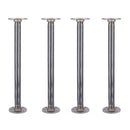 1 in. x 18 in. Round Flange Pipe Table Legs - 4 Pack