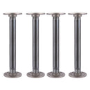 1 in. x 12 in. Round Flange Pipe Table Legs - 4 Pack