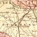 Vintage Map of South Carolina 1876
