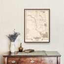 Vintage Map of South Dakota 1872