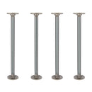 ¾ in. x 18 in. Round Flange Pipe Table Legs - 4 Pack