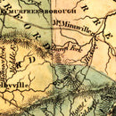 Vintage Map of Tennessee 1826