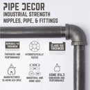 4 -Tier Floor Mounted Shelf By PIPE DECOR