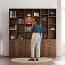 Electric Height Adjustable Desk 48 Inches Bookcase