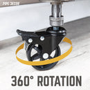 Swivel Caster Wheels for  1” Pipe with Locking Mechanism (4-Pack)