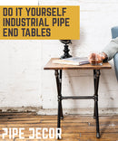 Criss Cross End Table By PIPE DECOR