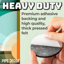 Heavy Duty Round Felt Pad for 1/2 in. Pipe Floor Flange, 2.75 in. Diameter (4-Pack)