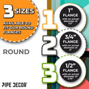 Heavy Duty Round Felt Pad for 3/4 in. Pipe Floor Flange, 3 in. Diameter (4-Pack)