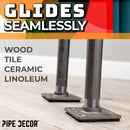 Heavy Duty Square Felt Pad for 3/4 in. Pipe Floor Flange, 3 in. x 3 in. (4-Pack)