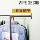 2 Shelf-Wall Mounted Clothing Rack