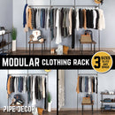 41 in. Wall Mounted Clothing Rack, Single