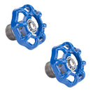 Blue Industrial Spigot with Plug (2-Pack)