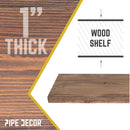RESTORE Sunset Brown 24 in. Wood Shelf (Wood Only)