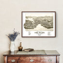 Vintage Map of Lake Village, New Hampshire 1883