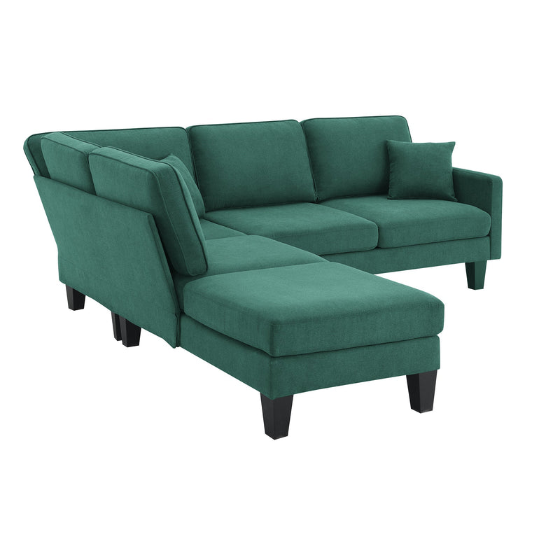 Walker Edison | Terrycloth Modern Sectional Sofa