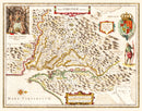 Vintage Map of Virginia 1644