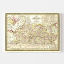 Vintage Map of Virginia 1853