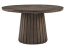Kavanaugh - Round Dining Table - Weathered Kona Brown