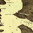 Vintage Map of Washington 1891
