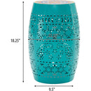 RUBY 12" SIDE TABLE - TEAL