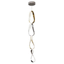 Prague Vertical Chandelier // Gold and Chrome