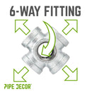 3/4 in. Galvanized 6-Way Fitting