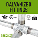 1 in. Galvanized 5-Way Fitting