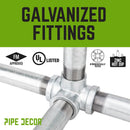 1 in. Galvanized Iron Side Outlet Tee