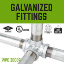 1 in. Galvanized Square Cap
