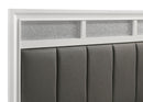 Barzini Wood Eastern King Panel Bed White