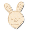 Unfinished Wood Etched Bunny Head Shape | Paint By Line Crafts | up to 30" DIY
