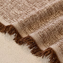 Natural Textured Linen Couch Cover, Breathable & Hypoallergenic Furniture Protector