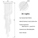Orta San Giulio | Hanging Crystal Lamp for Living Room