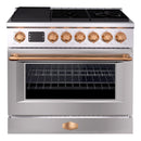 36” Freestanding Gas Range with 6 Sealed Burners Cooktop, Natural Gas/LP Convertible