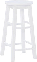 Zeke White 24 Inch Counter Stool Modern Kitchen Seating