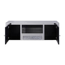 Noralie - TV Stand - Mirrored & Faux Diamonds