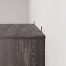 Farmhouse Cherry Bookcase 71 Inch Tall Sturdy Open Shelving