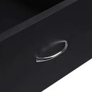 Black Wooden Computer Desk With Storage Drawer Cpu Stand