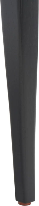 Galway Coastal Dining Chair Black Frame Cane Seat Cushion