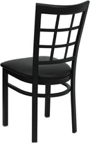 Hercules Series Window Back Restaurant Chair Black
