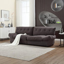 Cloud Style Sofa, Teddy Velvet Fabric, Comfy Padded Cloud Couch for Living Room, Apartment
