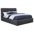 Nollet 48-inch Upholstered Queen Panel Platform Bed Grey