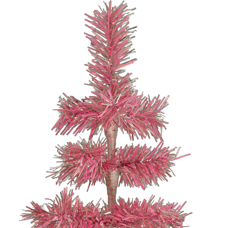 Pink & Silver Firework Christmas Tree