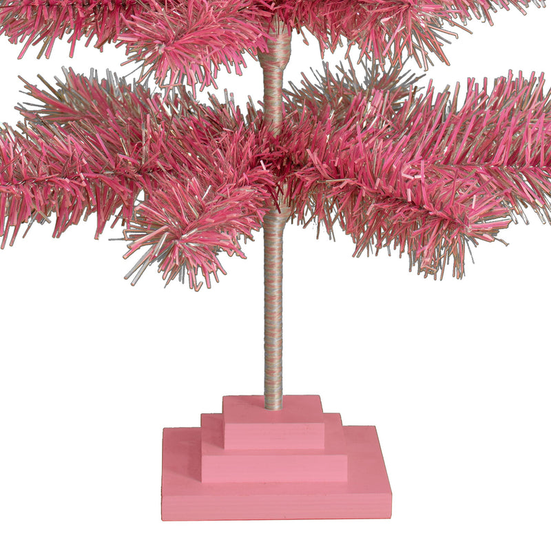 Pink & Silver Firework Christmas Tree