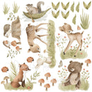 Woodland Creatures - Fabric Nursery Wall Art Decals