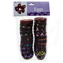 Set of 12 Chocolate Candy Printed Plastic Eggs