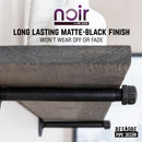 RESTORE Boulder Black 36 in. Shelves with Noir Pre-finished Straight Brackets