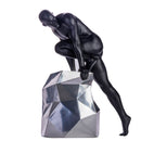 Sensuality Man Sculpture // Matte Black and Chrome