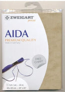 Precut Zweigart Stern-Aida Vintage 14 count Country Mocha 3706/3009