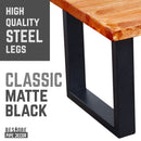 Skyline Sunset Cedar Solid Wood Coffee Table with 12 in. Landscape Legs